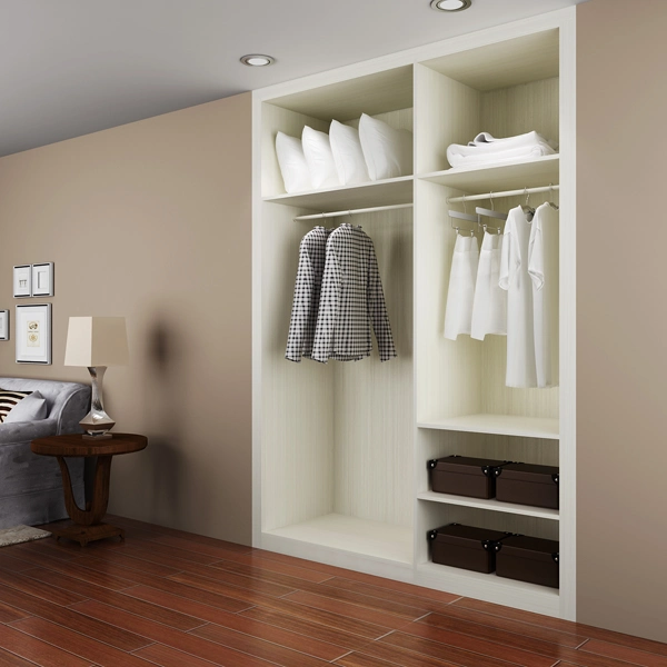 Guangzhou Manufacturer Modern Hotel Wooden Built in Wardrobe Closet (YG15-M02)