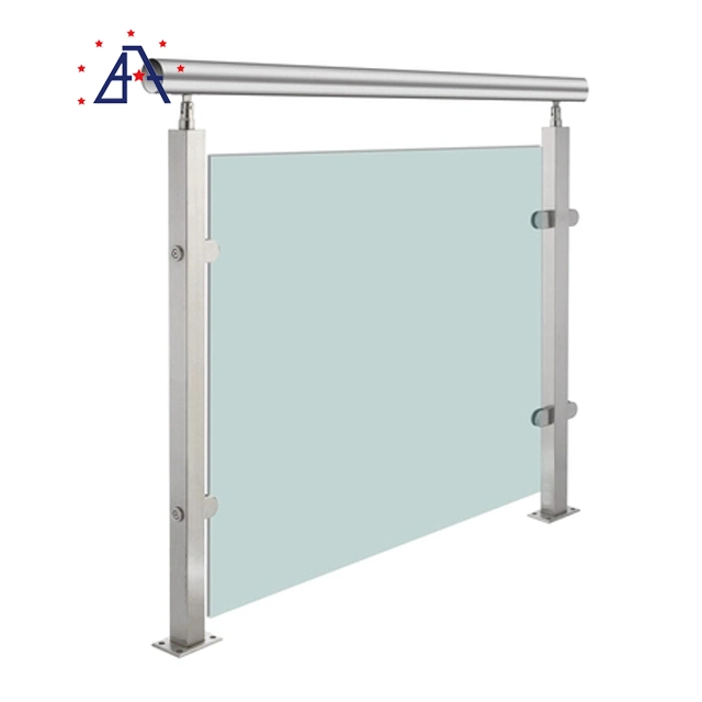 New Design Aluminum/Metal U Channel Frameless Glass Railing for Balcony