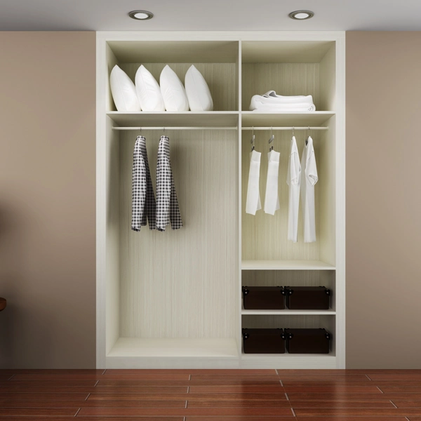 Guangzhou Manufacturer Modern Hotel Wooden Built in Wardrobe Closet (YG15-M02)